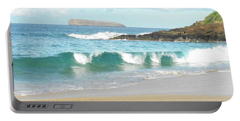 Beach Portable Battery Charger featuring the photograph Maui Hawaii Beach by Rebecca Margraf