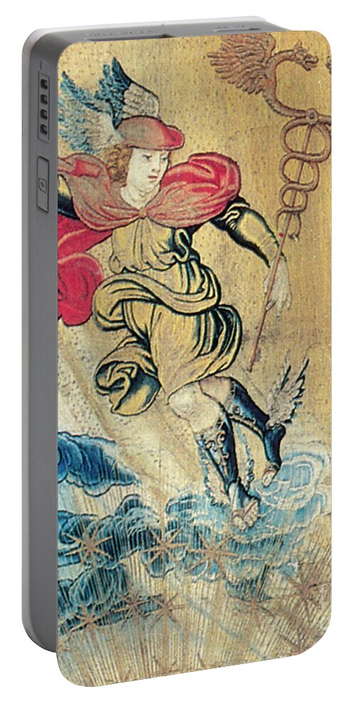 Art Portable Battery Charger featuring the photograph Mercury, Roman God by Photo Researchers
