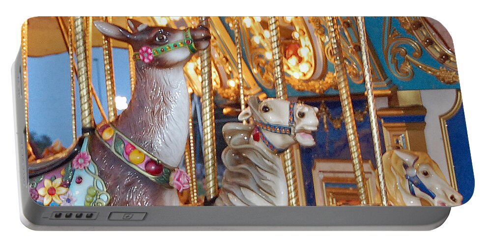 Merry Go Round Portable Battery Charger featuring the photograph Merry Go Round by Patty Vicknair