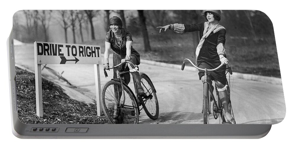 People Portable Battery Charger featuring the photograph Mildred Billert And Hazel Bowman by Photo Researchers