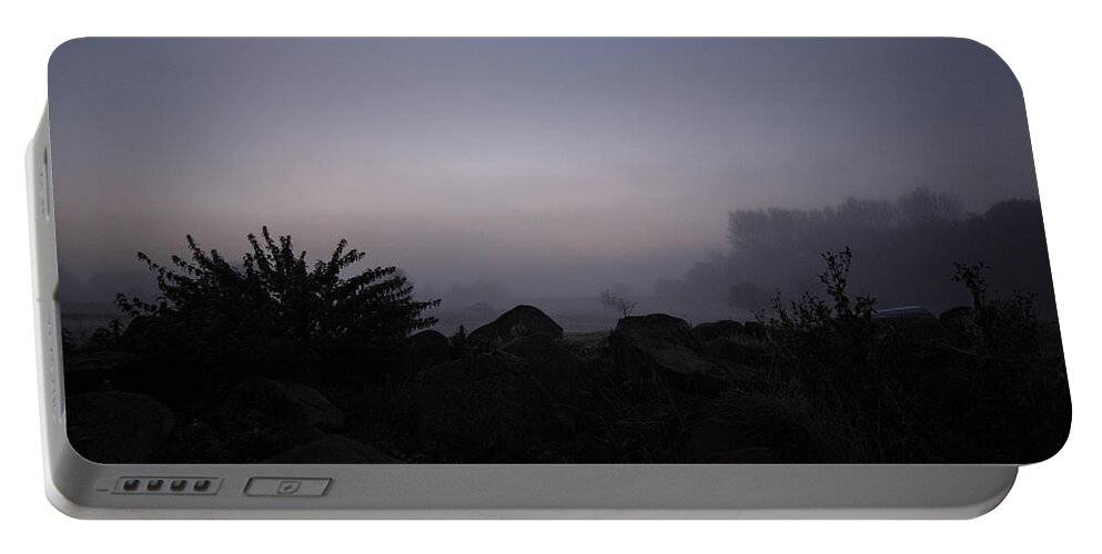 Mist Portable Battery Charger featuring the photograph Misty Morning by Dawn OConnor