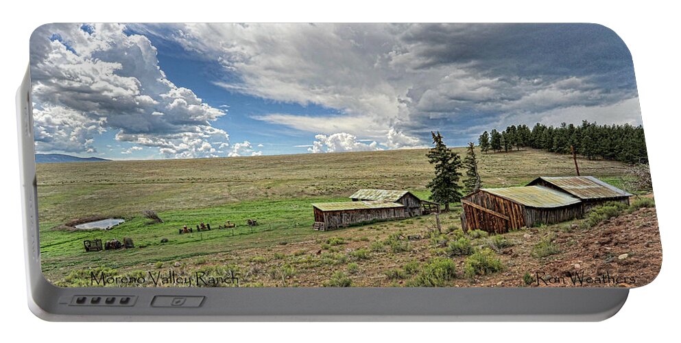 Eagle Nest Portable Battery Charger featuring the photograph Moreno Valley Ranch by Ron Weathers