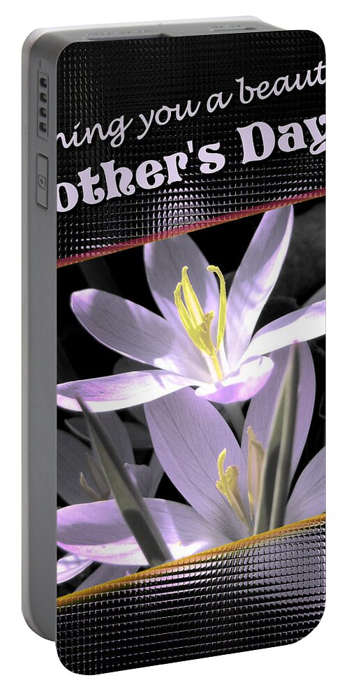 Greeting Card Portable Battery Charger featuring the digital art Mothers Day Wish by Susan Kinney