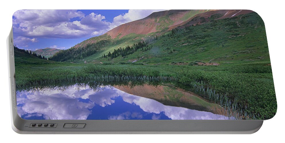 00175859 Portable Battery Charger featuring the photograph Mount Baldy And Elk Mountains Colorado by Tim Fitzharris