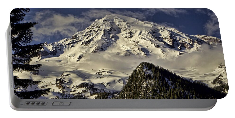 Mount Portable Battery Charger featuring the photograph Mt Rainier by Heather Applegate