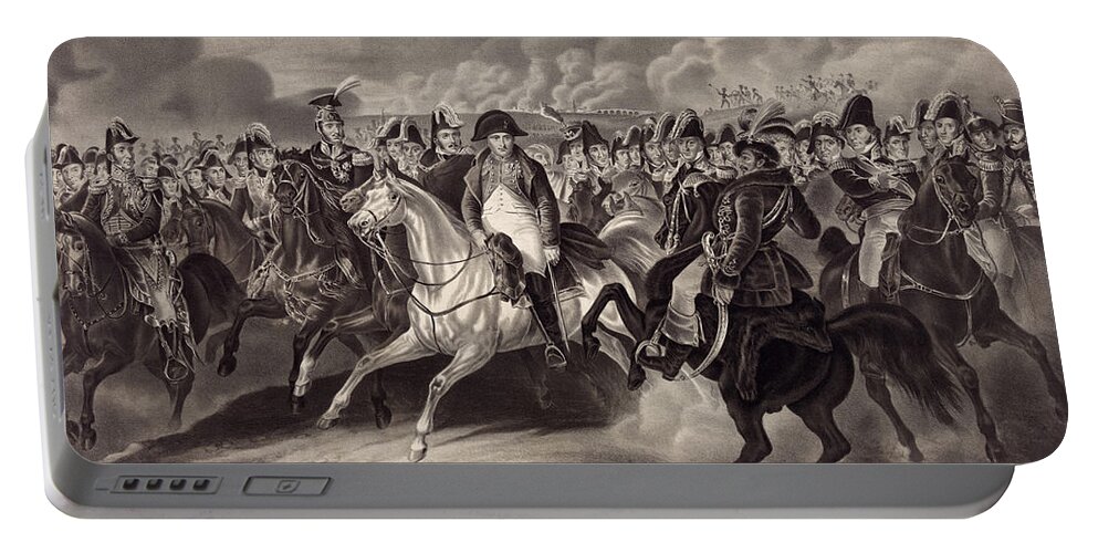 History Portable Battery Charger featuring the photograph Napoleon And His Generals by Photo Researchers