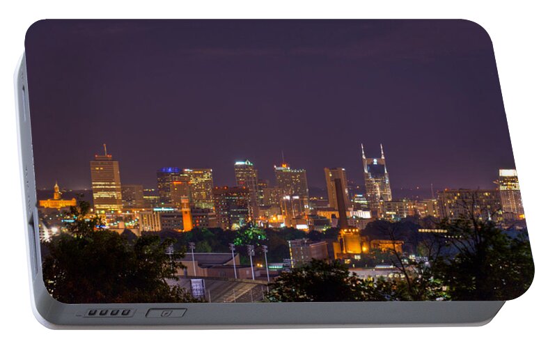 Nashville Portable Battery Charger featuring the photograph Nashville Cityscape 9 by Douglas Barnett
