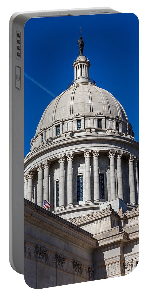 Oklahoma State Capital Dome Portable Battery Charger featuring the photograph Oklahoma State Capitol Dome by Doug Long