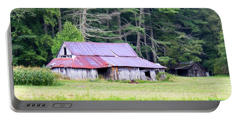 Barns Portable Battery Charger featuring the photograph Old Barn near Cashiers NC by Duane McCullough