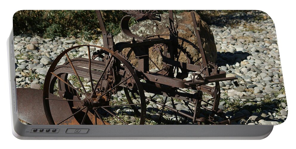 Plow Portable Battery Charger featuring the photograph Old Plow 2 by Ernest Echols