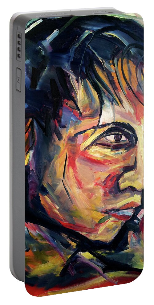 Face Portable Battery Charger featuring the painting Original Not For Sale by John Gholson