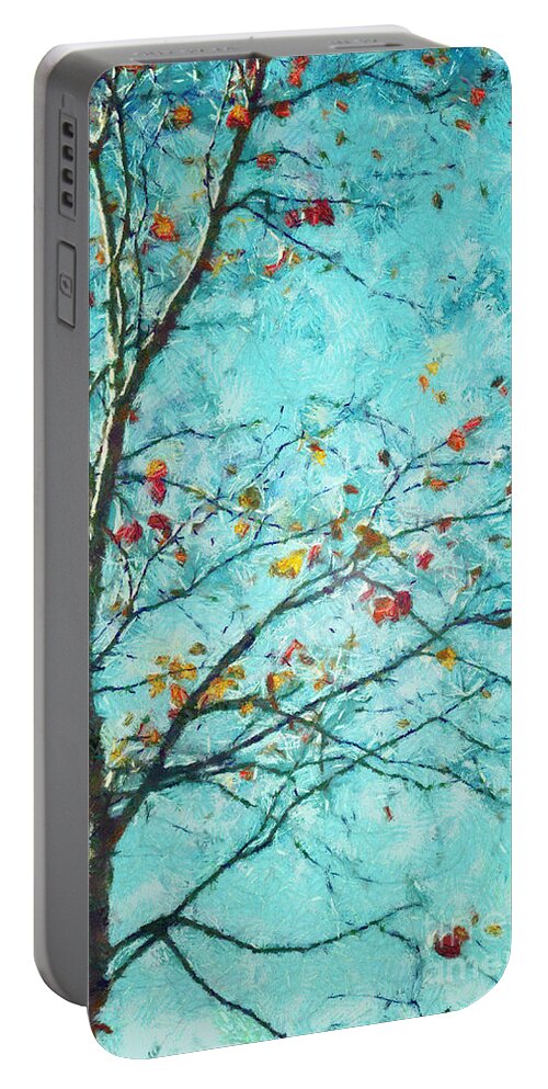 Tree Portable Battery Charger featuring the digital art Parsi-Parla - d01d03 by Variance Collections