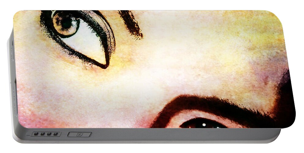 Eyes Portable Battery Charger featuring the photograph Passionate Eyes by Ester McGuire