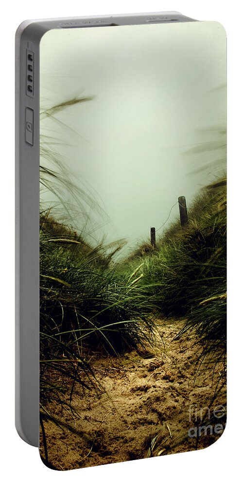 Seascape Portable Battery Charger featuring the photograph Path Through The Dunes by Hannes Cmarits