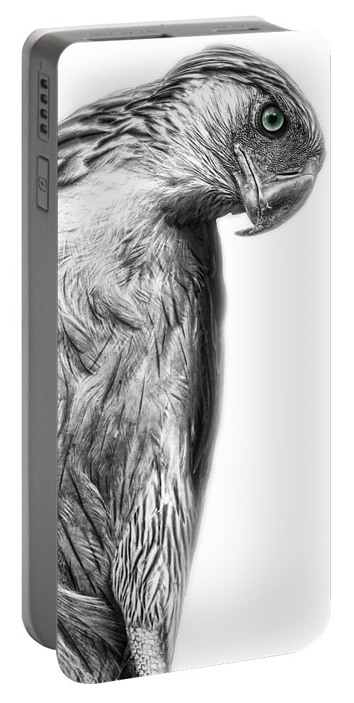 Yhun Suarez Portable Battery Charger featuring the photograph Philippine Eagle by Yhun Suarez