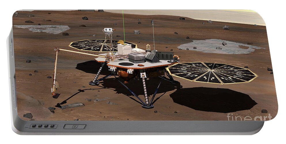 Analyzing Portable Battery Charger featuring the photograph Phoenix Mars Lander by Stocktrek Images