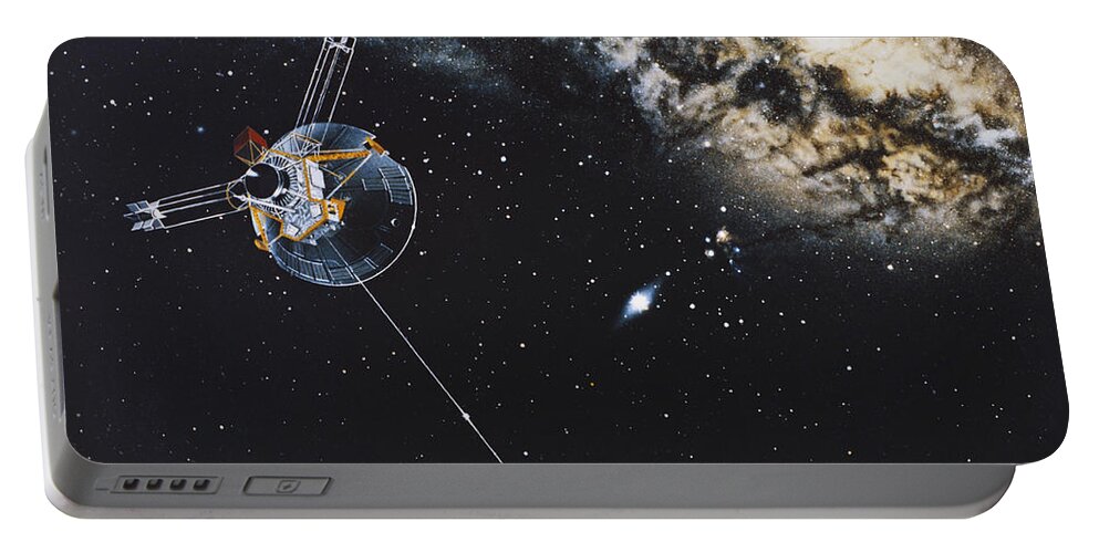 Nasa Portable Battery Charger featuring the photograph Pioneer 10 by Science Source