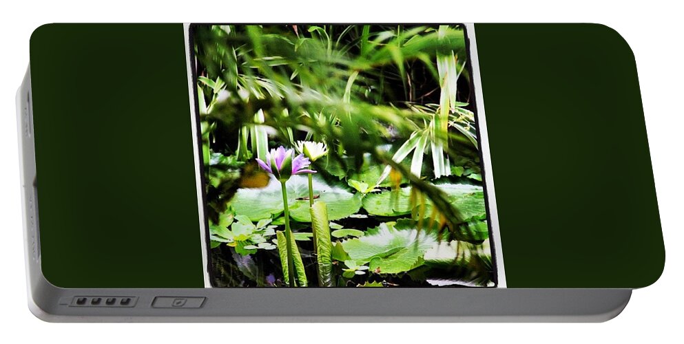  Portable Battery Charger featuring the photograph Pond by Lorelle Phoenix