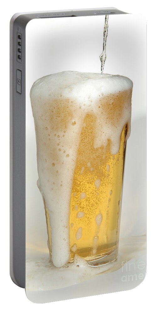 Beer Portable Battery Charger featuring the photograph Pouring Beer by Ted Kinsman
