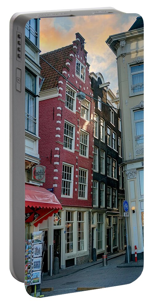 Holland Amsterdam Portable Battery Charger featuring the photograph Prins Hendrikkade. Amsterdam by Juan Carlos Ferro Duque