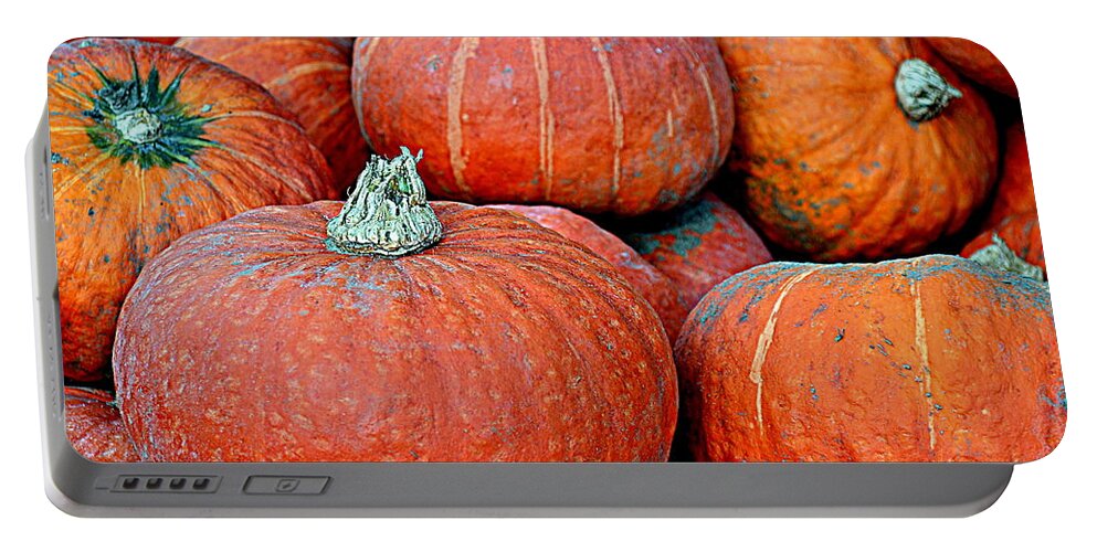 Pumpkin Portable Battery Charger featuring the photograph Pumpkin Patch by Kevin Fortier