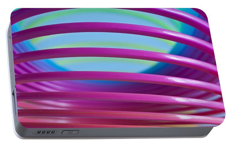 Rainbow Spring Portable Battery Charger featuring the photograph Rainbow 9 by Steve Purnell