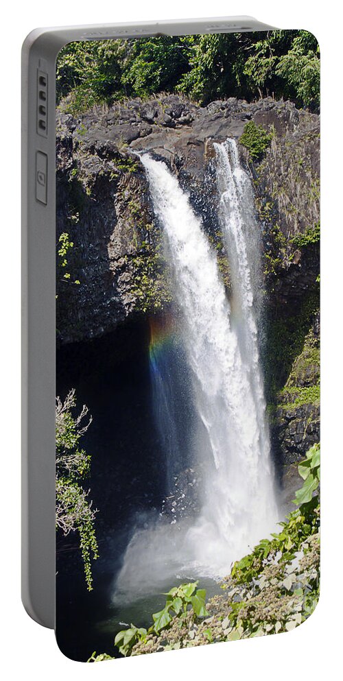 Fine Art Photography Portable Battery Charger featuring the photograph Rainbow Falls II by Patricia Griffin Brett
