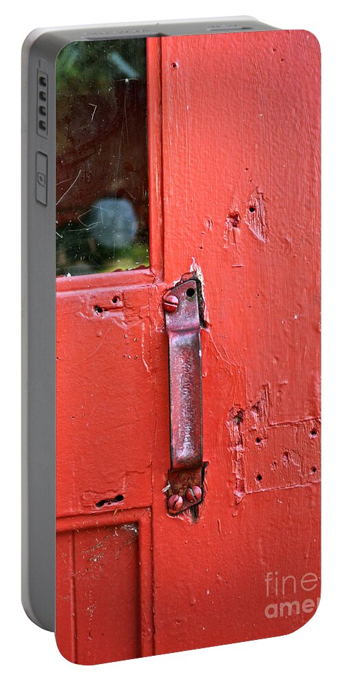Red Portable Battery Charger featuring the photograph Red Of Course by Gwyn Newcombe