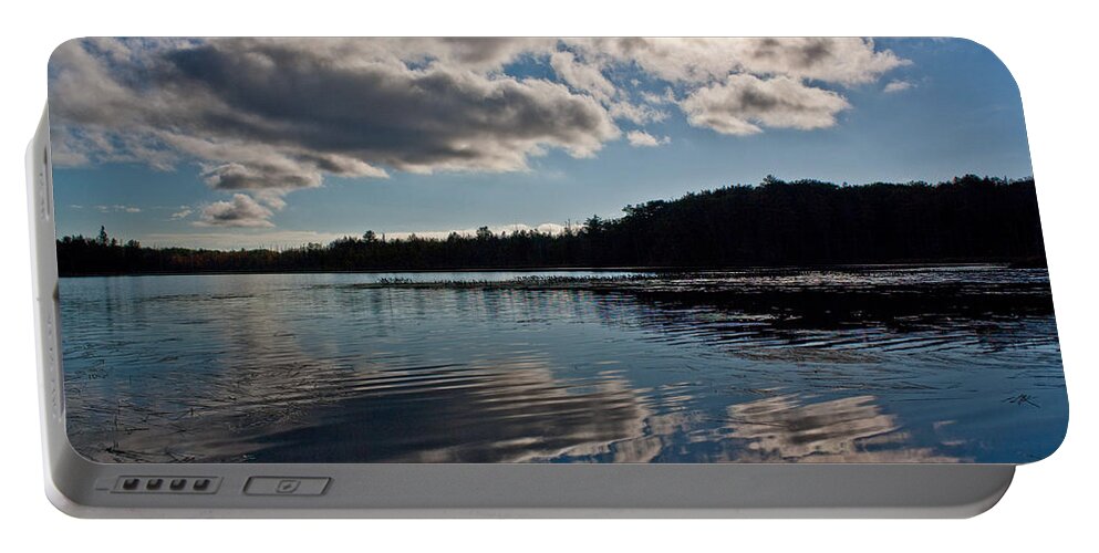 Clouds Portable Battery Charger featuring the photograph Reflections Of A Sunny Day by Greg DeBeck