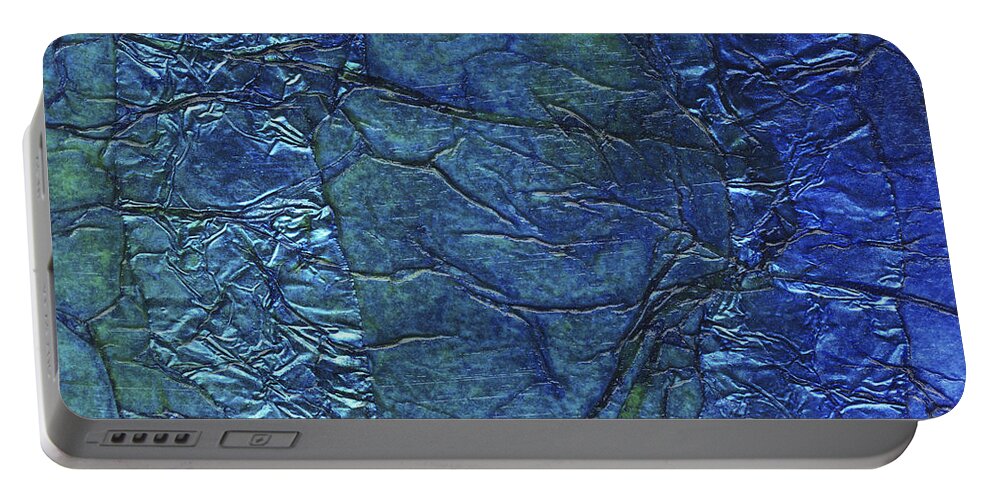 Abstract Portable Battery Charger featuring the mixed media Rhapsody of Colors 64 by Elisabeth Witte
