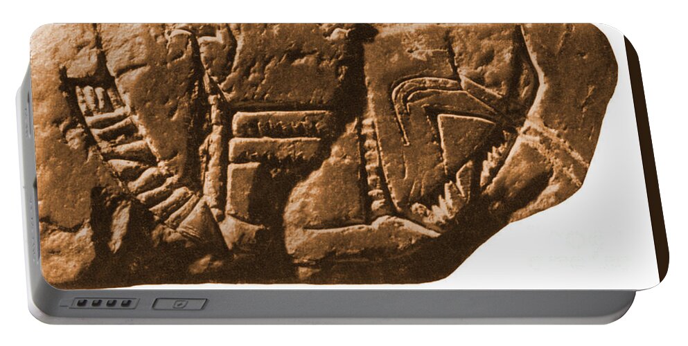 Historic Portable Battery Charger featuring the photograph Riverboat On Ancient Seal by Science Source