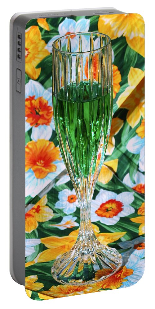 Usa Portable Battery Charger featuring the photograph Romantic Emerald by LeeAnn McLaneGoetz McLaneGoetzStudioLLCcom