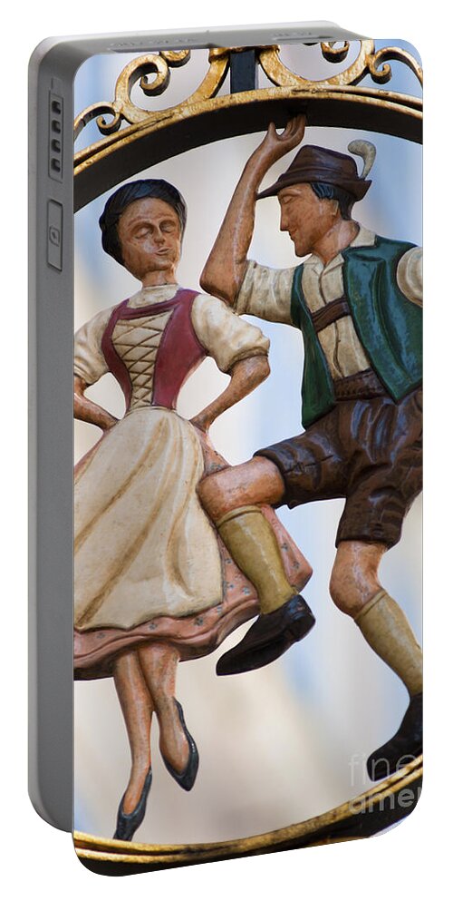 Austria Portable Battery Charger featuring the photograph Salzburg sign by Andrew Michael