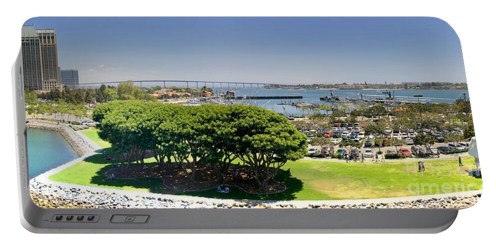 Bay Portable Battery Charger featuring the photograph San Diego by Henrik Lehnerer