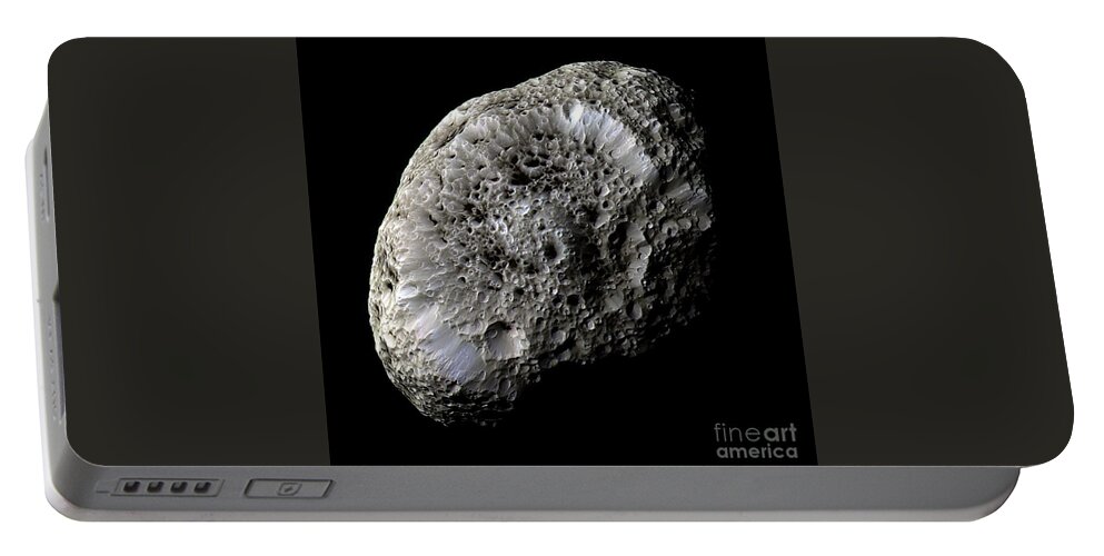 Nasa Portable Battery Charger featuring the photograph Saturns Moon Hyperion by Nasa
