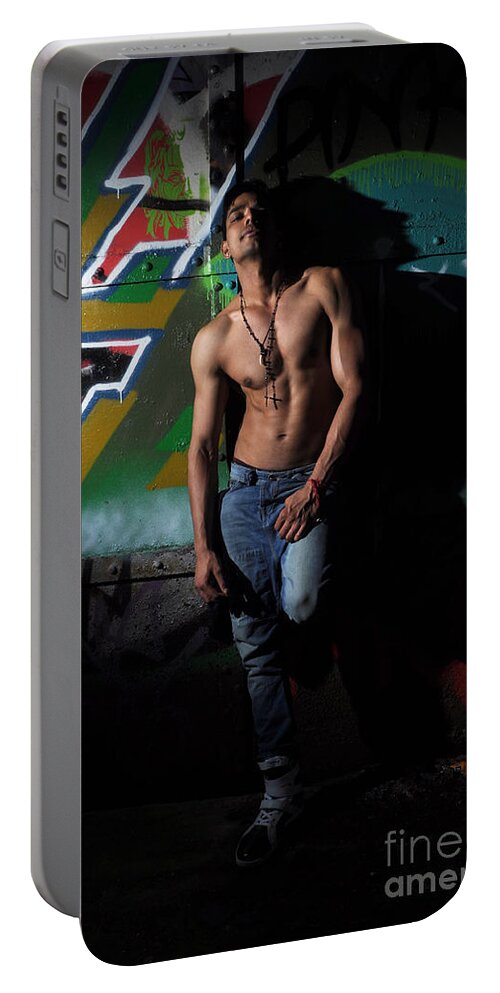 Yhun Suarez Portable Battery Charger featuring the photograph Saurabh1 by Yhun Suarez