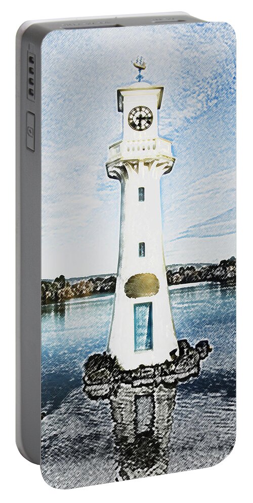 Scott Memorial Portable Battery Charger featuring the photograph Scott Memorial Roath Park Cardiff 3 by Steve Purnell