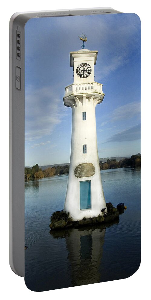 Scott Memorial Portable Battery Charger featuring the photograph Scott Memorial Roath Park Cardiff by Steve Purnell