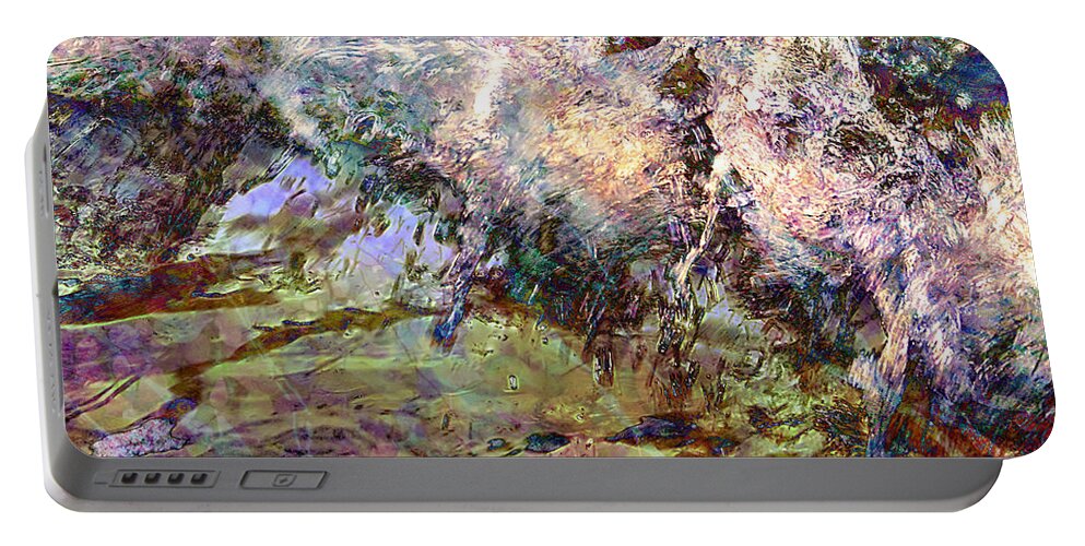 Ocean Portable Battery Charger featuring the digital art Seascape by Barbara Berney