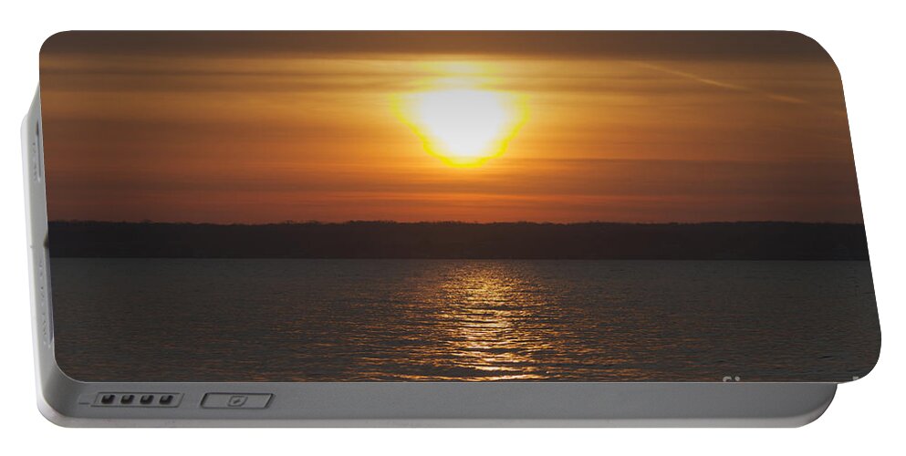 Seneca Lake Portable Battery Charger featuring the photograph Seneca Lake Sunrise by William Norton