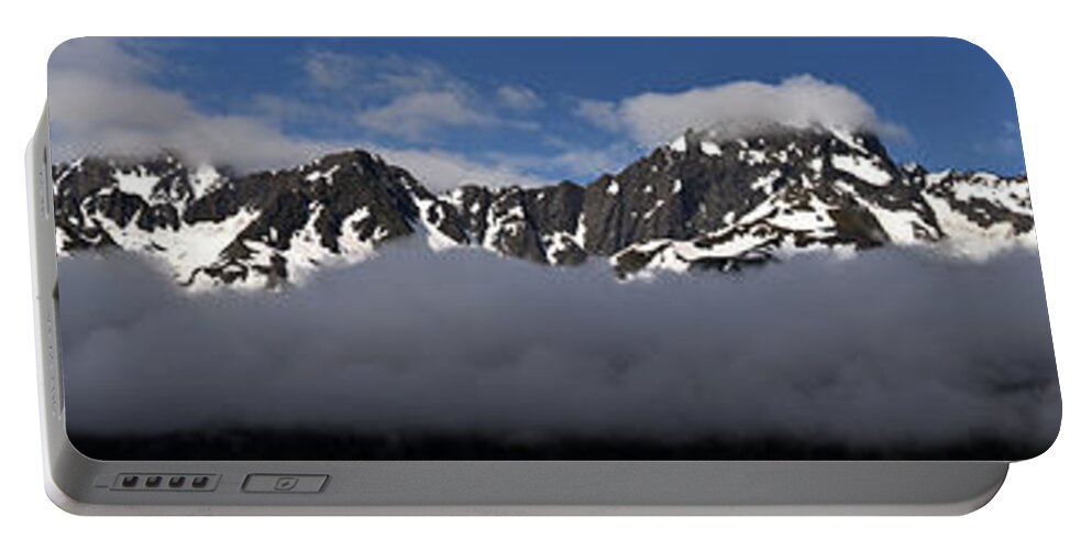 Seward Mountain Range Portable Battery Charger featuring the photograph Seward Mountain Range by Wes and Dotty Weber