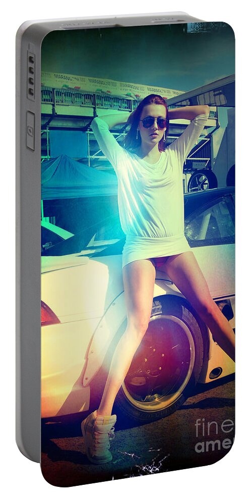 Yhun Suarez Portable Battery Charger featuring the photograph Sexy Chick by Yhun Suarez