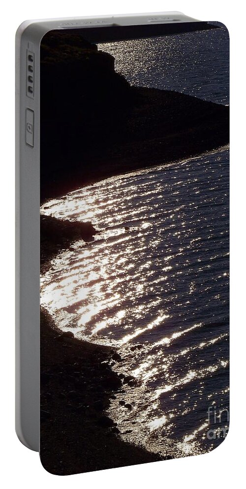 Water Portable Battery Charger featuring the photograph Shining Shoreline by Dorrene BrownButterfield
