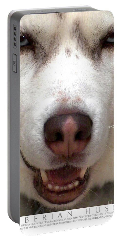 Dog Portable Battery Charger featuring the photograph Siberian Husky by Kimberly Blom-Roemer