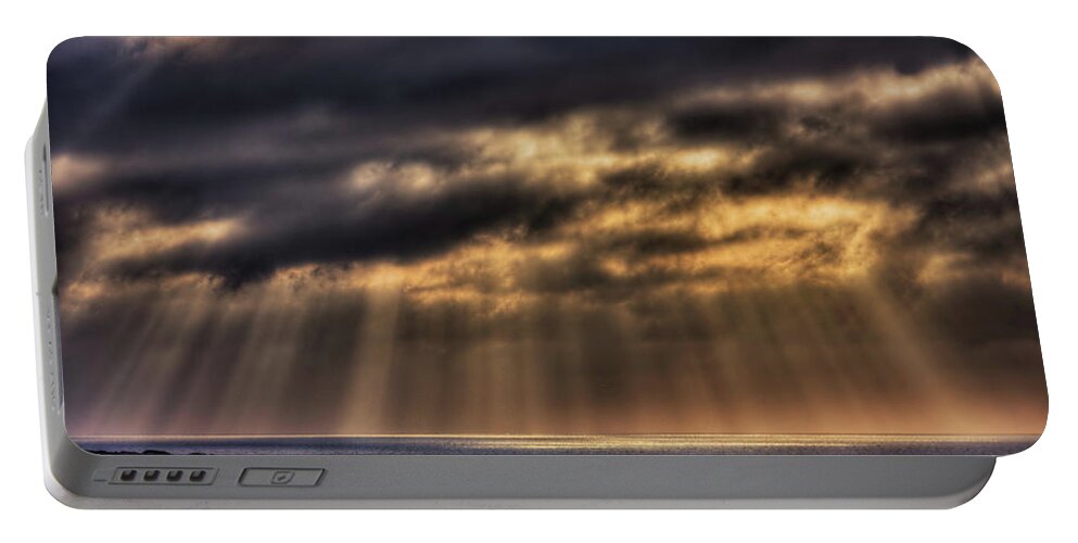 Sunset Portable Battery Charger featuring the photograph Sky Lights by Beth Sargent