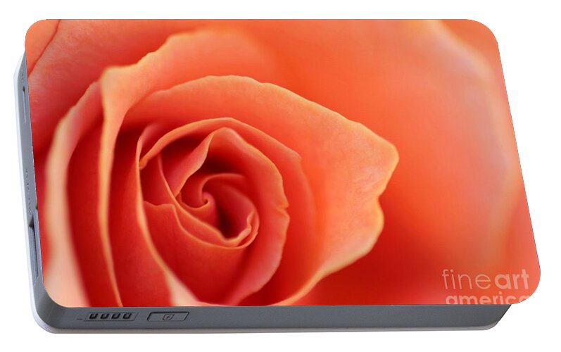 Rose Portable Battery Charger featuring the photograph Soft Rose Petals by Henrik Lehnerer