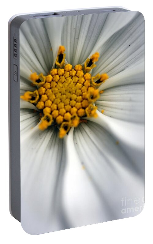 Sonata Portable Battery Charger featuring the photograph Sonata Cosmos White by Henrik Lehnerer
