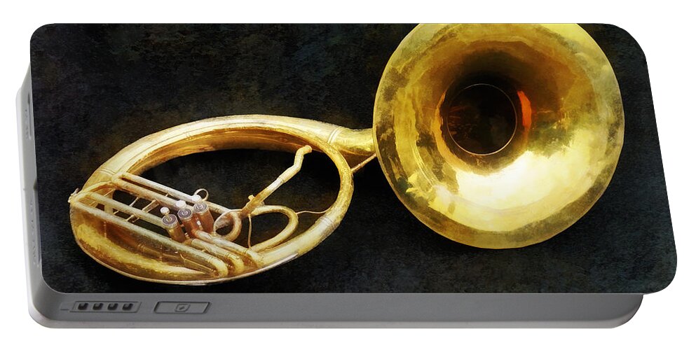 Sousaphone Portable Battery Charger featuring the photograph Sousaphone by Susan Savad