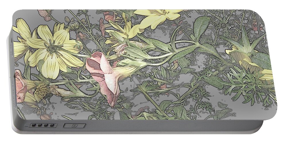 Abstract Photography Portable Battery Charger featuring the photograph Spring Blossoms In Abstract by Kim Galluzzo
