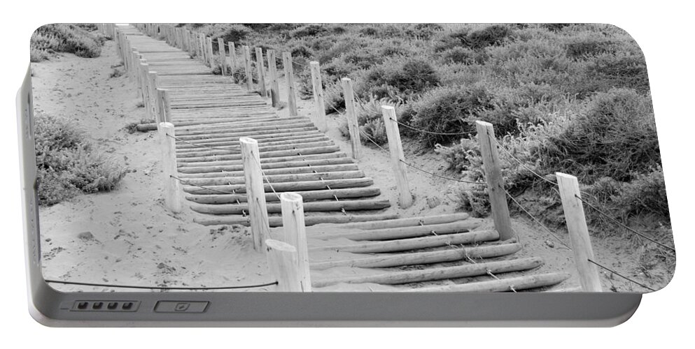 Baker Beach Portable Battery Charger featuring the photograph Stairs at Baker Beach by Shane Kelly